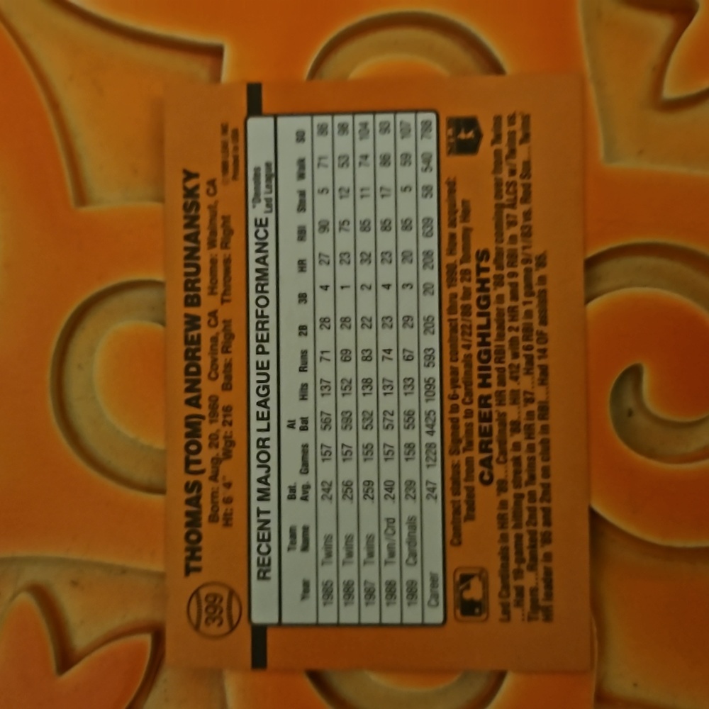 1990 Donruss Saint Louis Cardinals Error Cards 6 pack - Picture 14 of 14